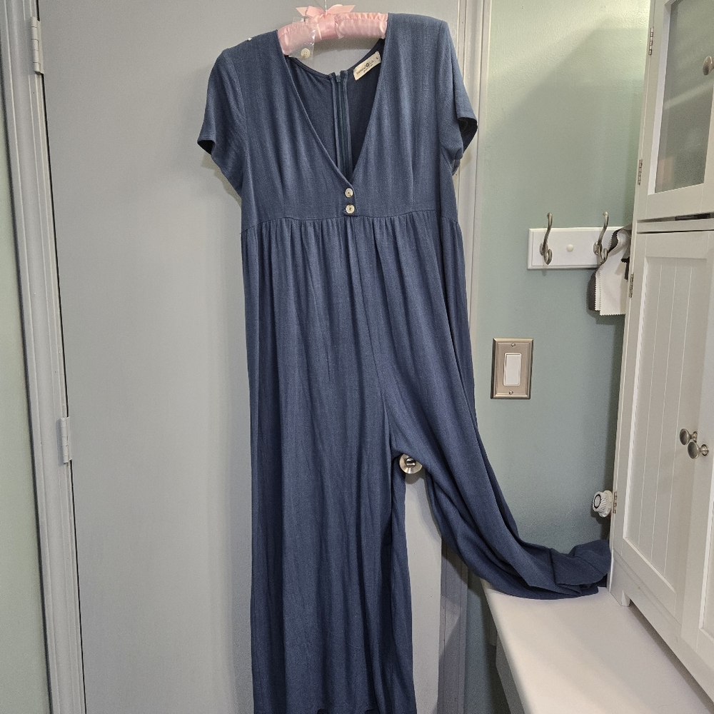 NATURAL LIFE Deep Blue Maxi Dress